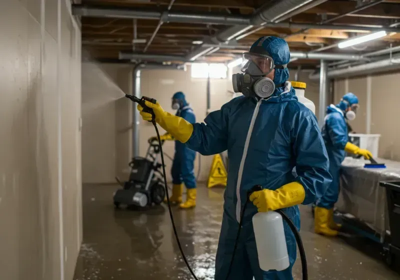 Basement Sanitization and Antimicrobial Treatment process in Alta Sierra, CA